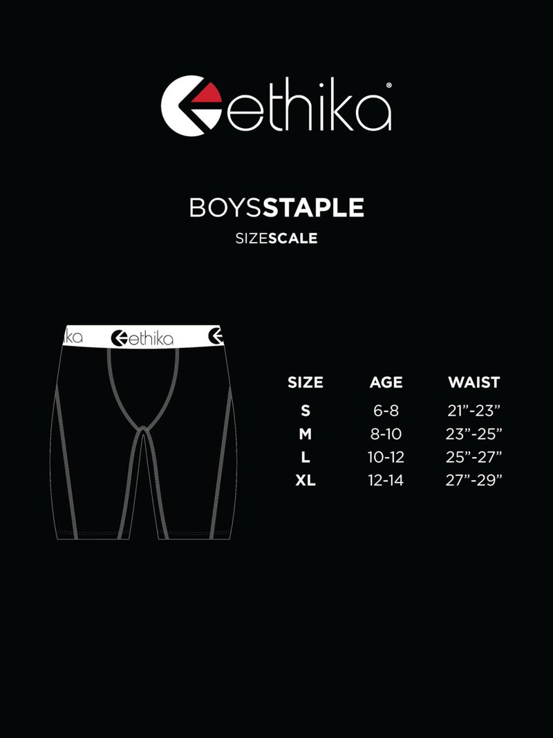 Ethika Boys Staple Boxer Briefs | Heather Black Grey (Assorted, Small) - Image 4